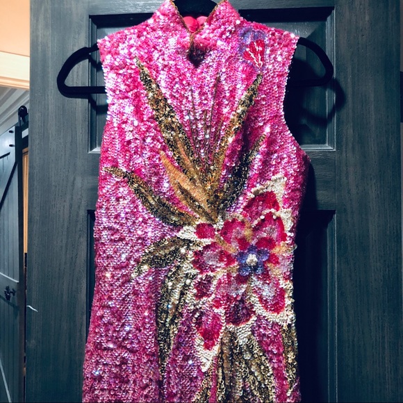 Custom Sequins Evening Gown Pageant New Years - Picture 2 of 8